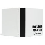 professional beta tester (like bugs) vinyl binders