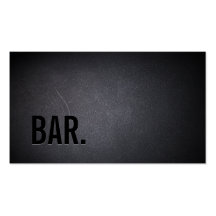 Professional Black Out BAR Business Card