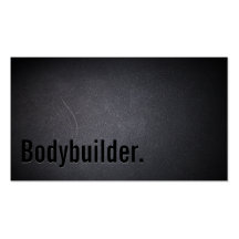 Professional Black Out Bodybuilding Business Card