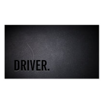 Professional Black Out Driver Business Card