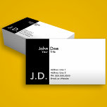 professional black/white business cards