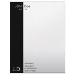 professional black/white letterhead
