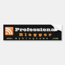 Professional Blogger Bumper Stickers