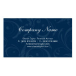 Professional Blue Business Card Swirls