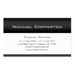 Professional Business Card Financial Planner Grey
