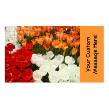 Professional Business Cards Nature Tulips Flowers