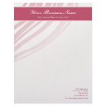 Professional Business Letterhead Modern Mauve Swir