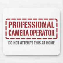 Professional Camera Operator Mouse Mat