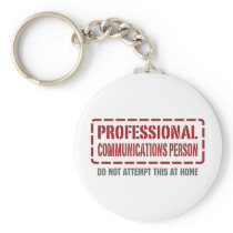 Professional Communications Person Keychains