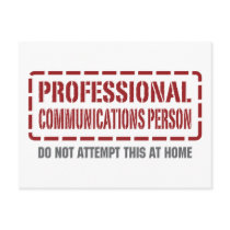 Professional Communications Person Post Cards