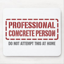 Professional Concrete Person Mouse Mats