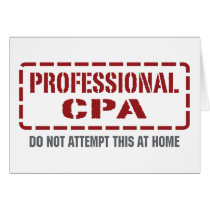Professional CPA Greeting Card
