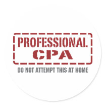 Professional CPA Stickers