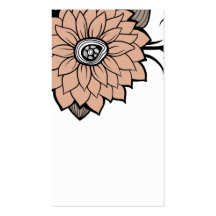 professional cute unique flowers business card