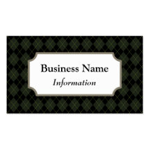 Professional Dark Green Business Card