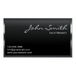 Professional Dark Metal Frame Business Card