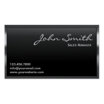 Professional Dark Metal Frame Business Card