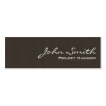 Professional Dark Wood Mini Business Card