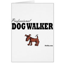 Professional Dog Walker Card