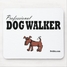 Professional Dog Walker Mouse Pads