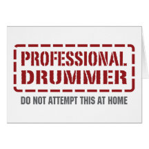 Professional Drummer Greeting Card
