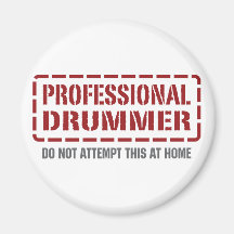 Professional Drummer Magnet