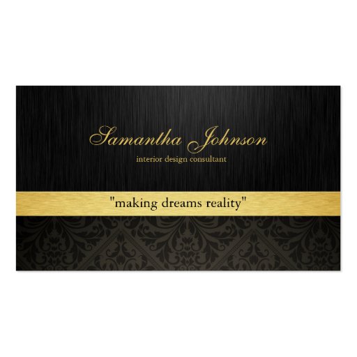 Professional Elegant Damask Business Cards