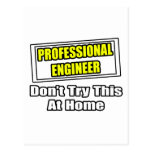 Professional Engineer...Don't Try This At Home Post Card