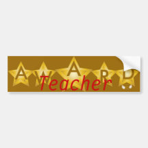 Professional  Five Gold Stars Award Bumper Sticker