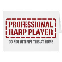 Professional Harp Player Greeting Cards