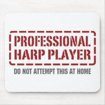 Professional Harp Player Mouse Mat