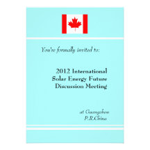 Professional, international business meeting personalized announcement