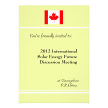Professional, international business meeting personalized announcements