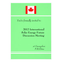 Professional, international business meeting personalized invitation