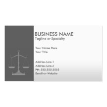 professional justice business cards