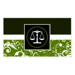 professional law : damask justice scales business card template