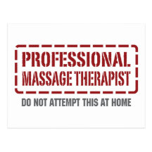 Professional Massage Therapist Postcard