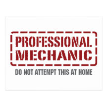 Professional Mechanic Postcards