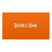 Professional Orange Business Card