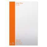 professional oranges stationery