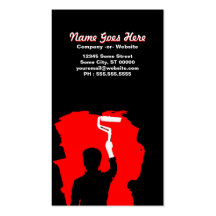professional painter business card