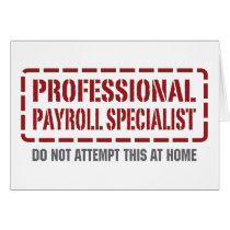 Professional Payroll Specialist Card