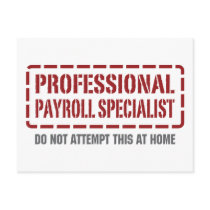 Professional Payroll Specialist Postcard