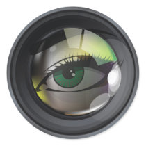 Professional photo lens illustration stickers