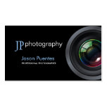 Professional Photographer Camera Lens Business Card