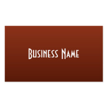 Professional Rich Rust Business Card
