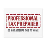Professional Tax Preparer postcards