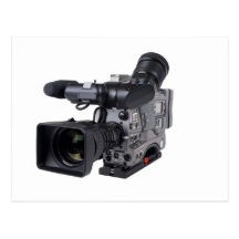 professional video camera postcards