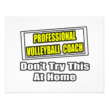 Professional Volleyball Coach...Joke Custom Invite