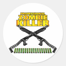 Professional Zombie Killer Sticker